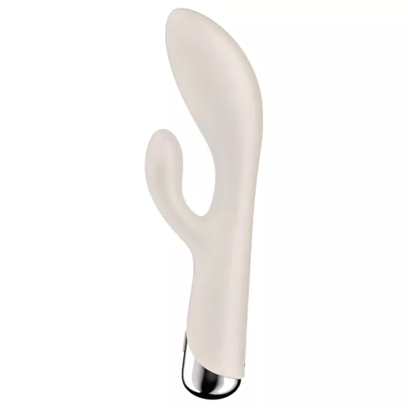 Satisfyer Spinning Rabbit 1 - rotirajući vibrator sa klitoralnim stimulatorom (bež)