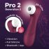 Satisfyer Pro 2 Gen3 - pametna stimulator za klitoris na vazduh (crvena)