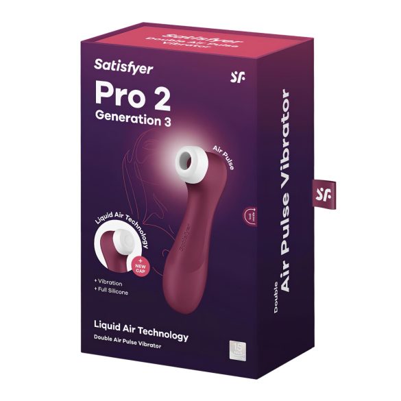 Satisfyer Pro 2 Gen3 - punjač klitorisni simulator sa vazdušnim talasima (crveni)