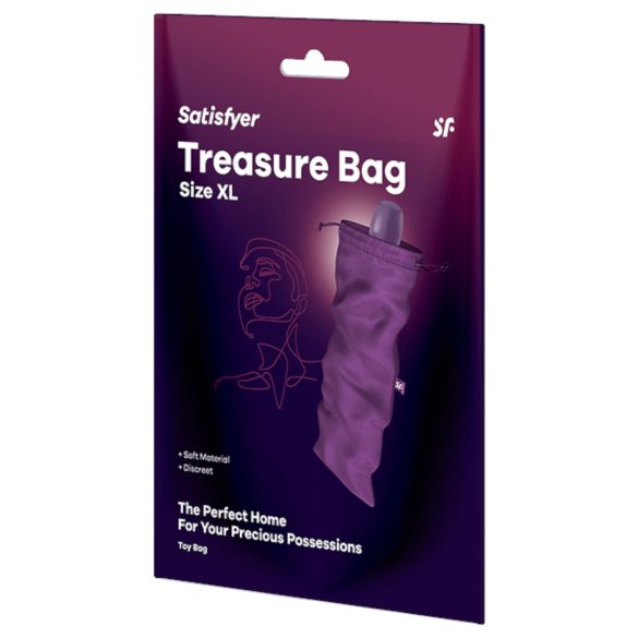 Satisfyer Torba za Blago XL - diskretna torba za skladištenje - extra velika (ljubičasta)