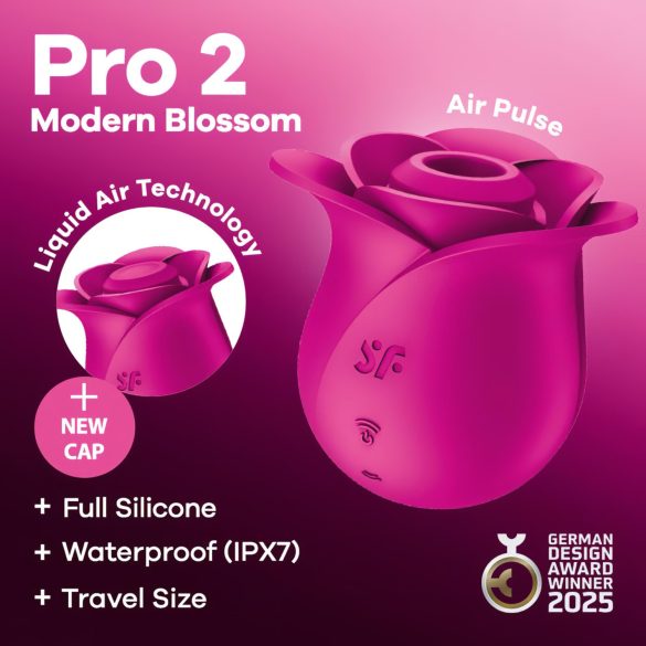 Satisfyer Pro 2 Modern Blossom - vazdušni stimulator klitorisa (roze)