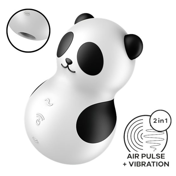 Satisfyer Pocket Panda - vazdušni stimulator klitorisa (crna)