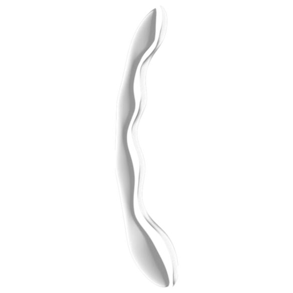 Satisfyer Cosmic Crest 2 - talasni čelični dildo (srebrni)