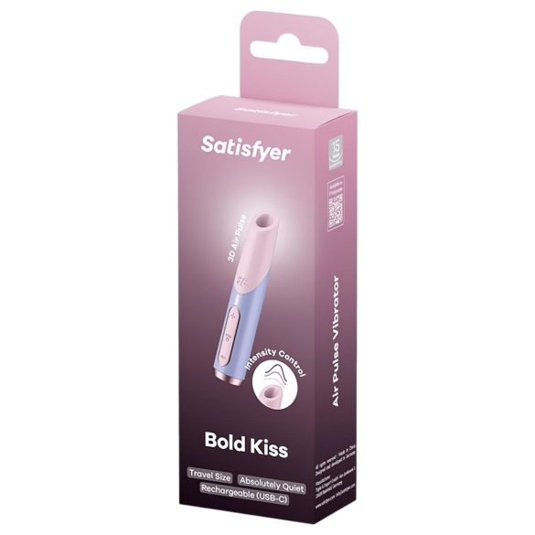 Satisfyer Bold Kiss - vazdušni vibrator ruž (ružičasti)