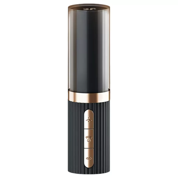 Satisfyer Deep Kiss - vazdušni vibrator u obliku ruža (crna)