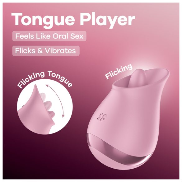 Satisfyer Tongue Player - vibrirajući stimulator klitorisa (roze)