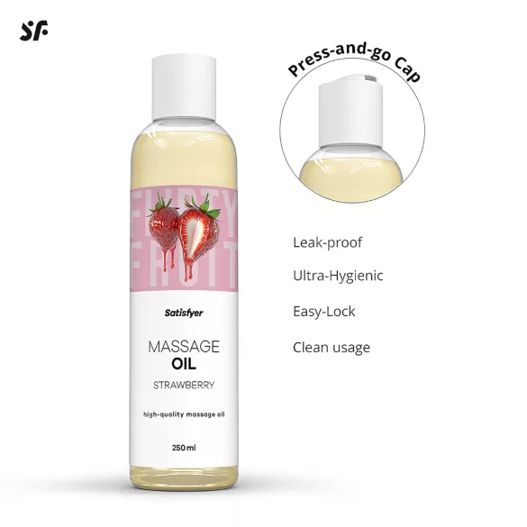Satisfyer - aromatično ulje za masažu - jagoda (250 ml)