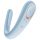 Satisfyer Double Classic - vibrator za parove (plava)