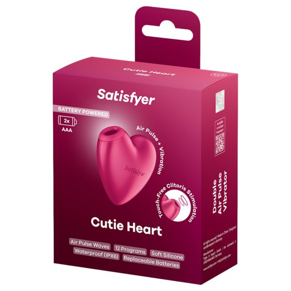 Satisfyer Cutie Heart - vazdušni stimulator klitorisa (roze)
