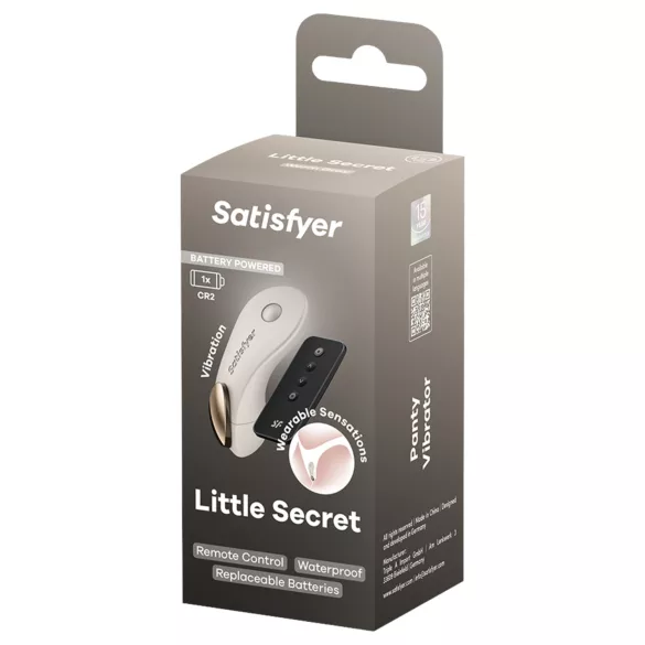 Satisfyer Little Secret - vibrirajuće gaćice (bela)