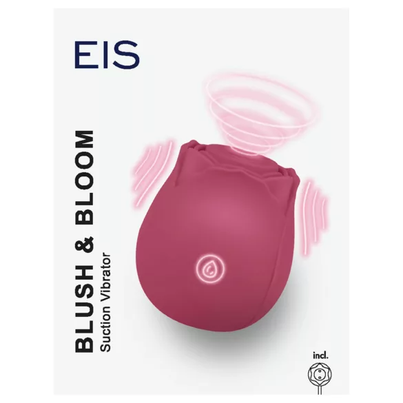 EIS Blush&Bloom - usisavajući vibrirajući vibrator (crvena)