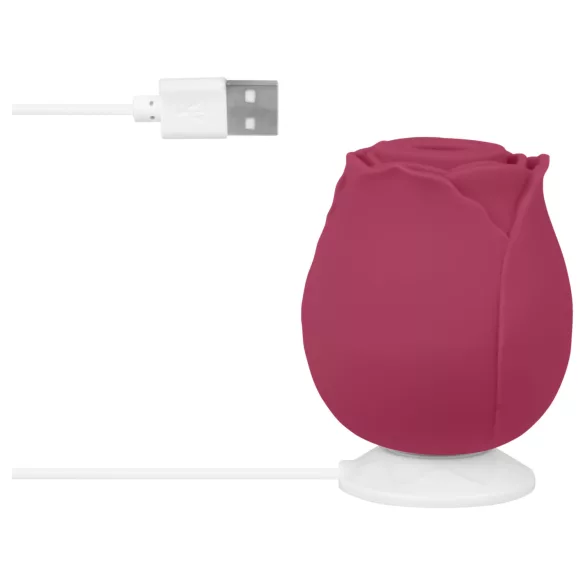 EIS Blush&Bloom - usisavajući vibrirajući vibrator (crvena)