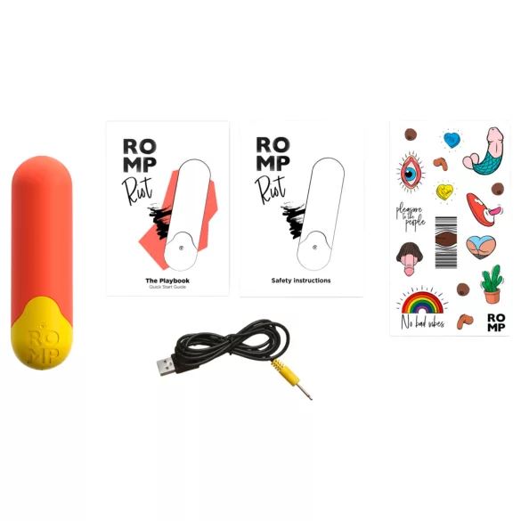 ROMP Riot - mini vibrator (narandžasti)