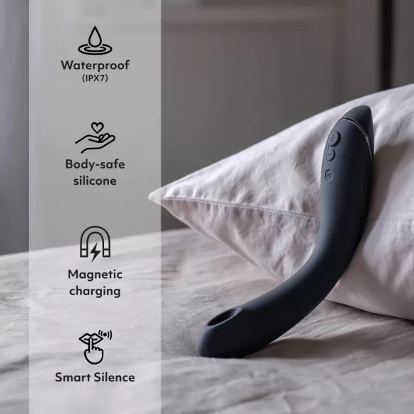 Womanizer OG - punjivi, vazdušni 2u1 vibrator (crni)