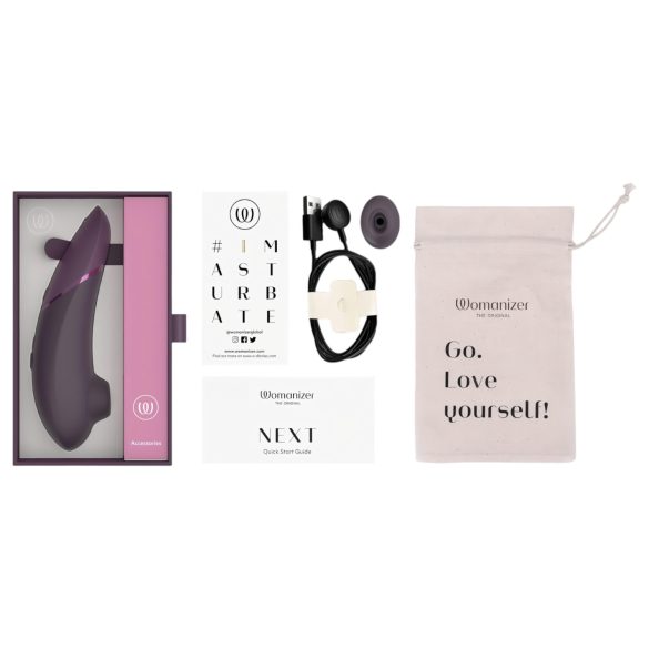 Womanizer Next - punjivi stimulator klitorisa sa talasima vazduha (ljubičasti)