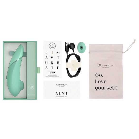 Womanizer Next - punjivi stimulator klitorisa sa talasima vazduha (žalfija)