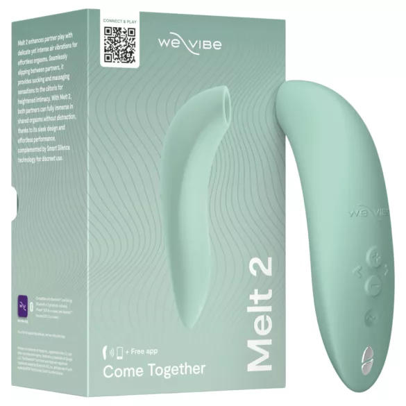 We-Vibe Melt 2 - апликацијом контролисани стимулатор клиториса са таласима ваздуха (тиркизна)