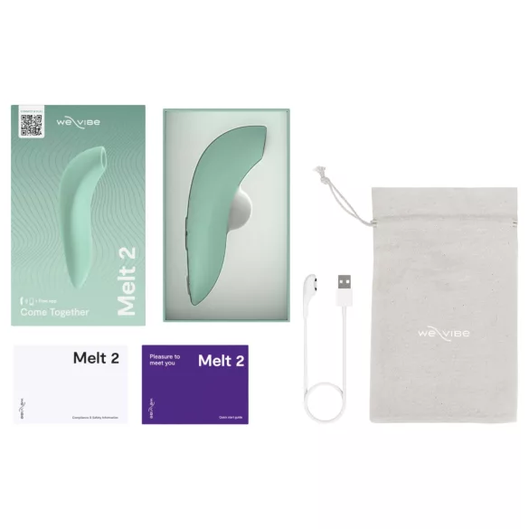 We-Vibe Melt 2 - апликацијом контролисани стимулатор клиториса са таласима ваздуха (тиркизна)