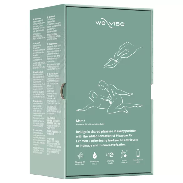We-Vibe Melt 2 - апликацијом контролисани стимулатор клиториса са таласима ваздуха (тиркизна)