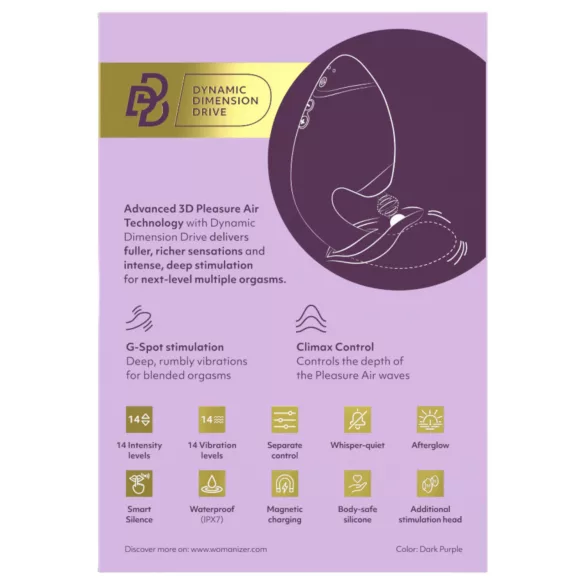 Womanizer Next Duo - 2u1 G-tačka vibrator (ljubičasti)