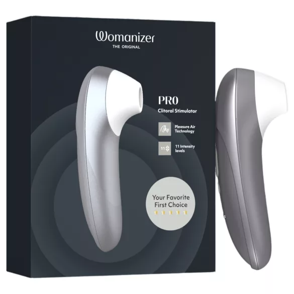 Womanizer Pro - stimulator klitorisa na talase vazduha (sivi)