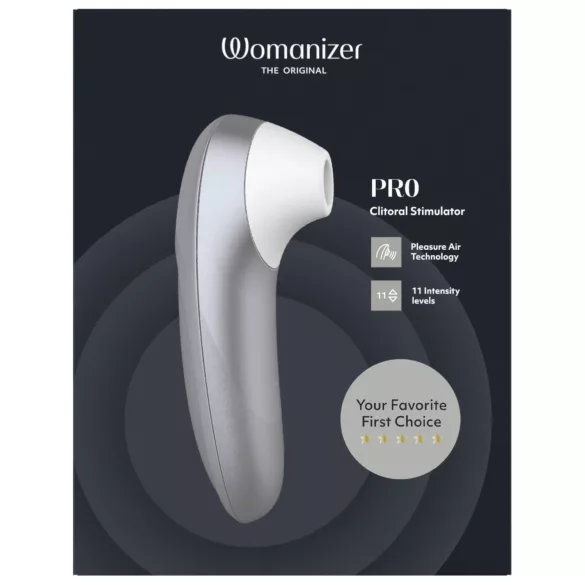 Womanizer Pro - stimulator klitorisa na talase vazduha (sivi)