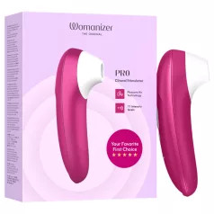   Womanizer Pro - стимулатор клиториса са таласима ваздуха (розе)