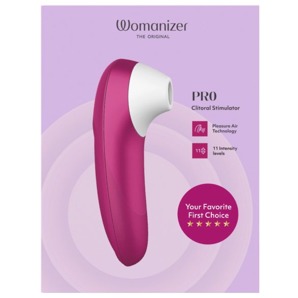 Womanizer Pro - vazdušni stimulator klitorisa (pink)