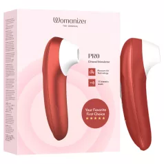   Womanizer Pro - стимулатор клиториса са таласима ваздуха (црвени)
