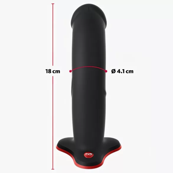 Fun Factory The Boss Stub - dildo sa vakuumskim postoljem (crni)