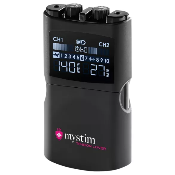 mystim Tension Lover 2 - digitalni elektro set (crni)