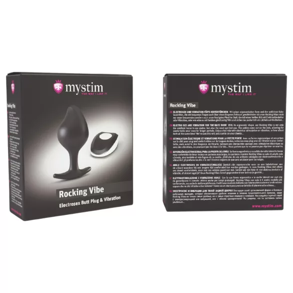 Mystim Rocking Vibe - elektro analni vibrator (crni)