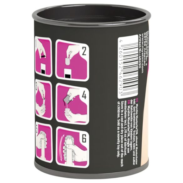 Mystim MasturbaTIN Dotty Dora - tačkasti masturbator (bela)