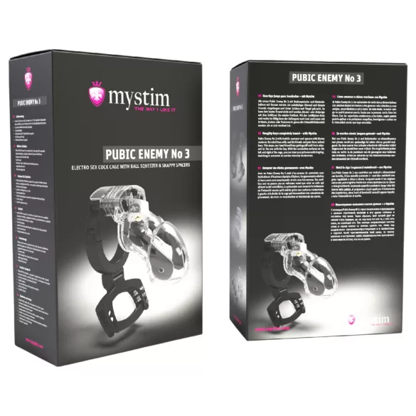 mystim Public Enemy NO 3 - elektro kavez za penis