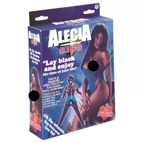 Alecia King - prirodna veličina smeđa na duvanje lutka