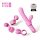 Magic Stick vibrator sa zamenljivim nastavcima (pink)