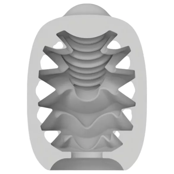 VIBEGGS Candy Curves - вибрационо јаје за мастурбацију (бело)