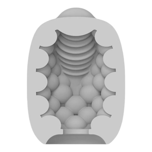 VIBEGGS Blow Misty - вибрирајуће јаје мастурбатор (бело)