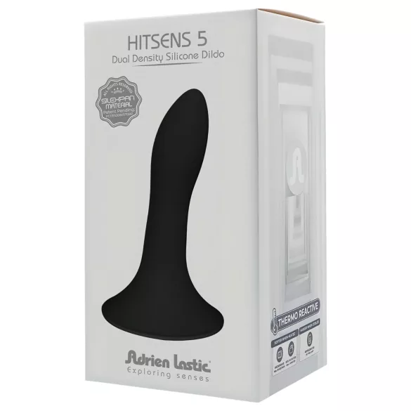 Adrien Lastic Hitsens 5 - termo‑reaktivni analni dildo (crni)