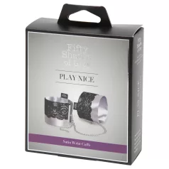 Pedeset nijansi sive Play Nice - satenske lisice (srebrne)