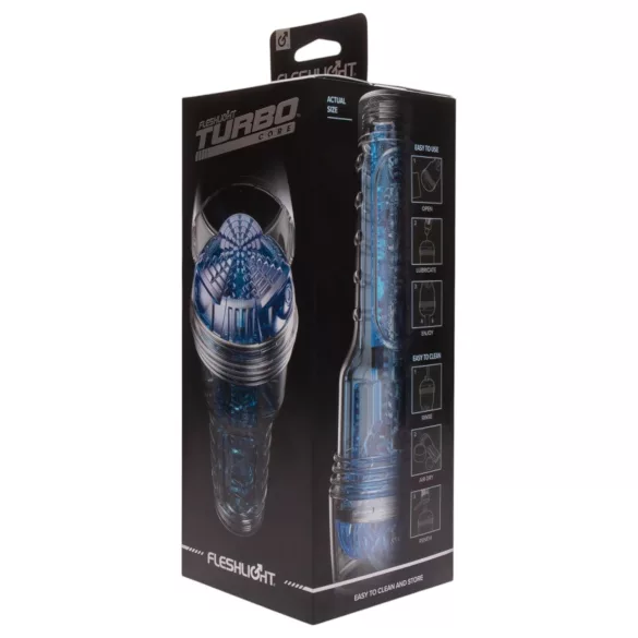 Fleshlight Turbo Core - usisni masturbator (plavo)