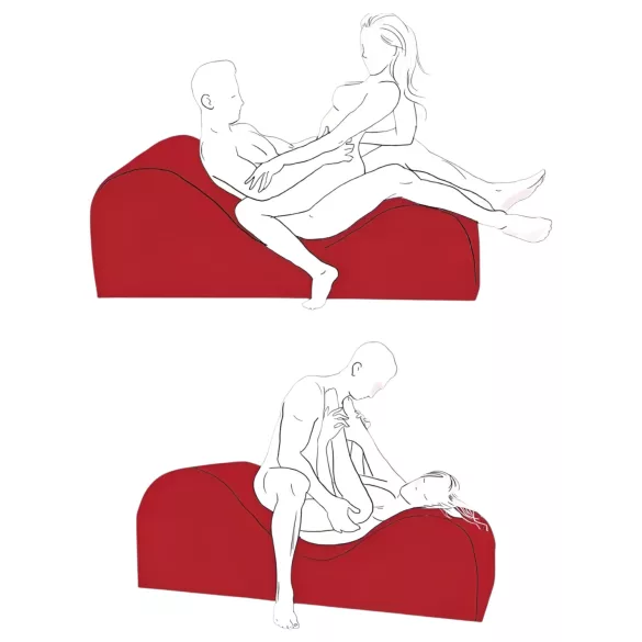 Liberator Esse Lounger - višenamenski sex sofa (crna)