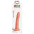 Dillio Wild Thing - žlebasti dildo (19cm) - narandžasti