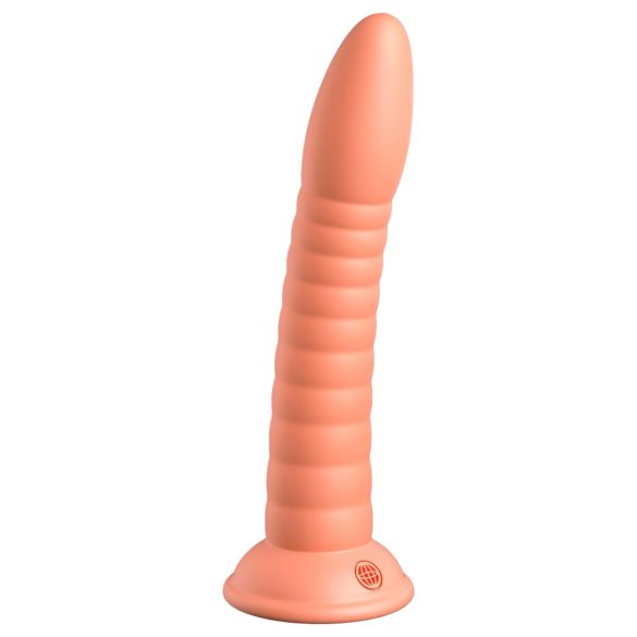 Dillio Wild Thing - žlebasti dildo (19cm) - narandžasti