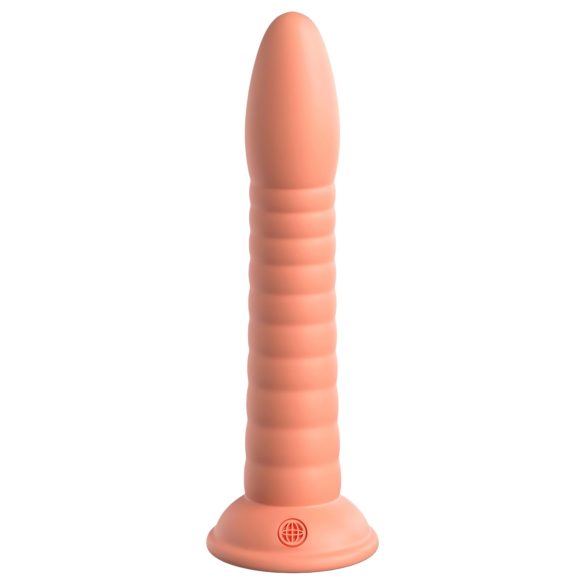 Dillio Wild Thing - žlebasti dildo (19cm) - narandžasti