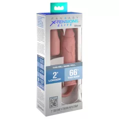   Pipedream - X-TENSION Elite 2 - prsten za penis sa navlakom (natur)