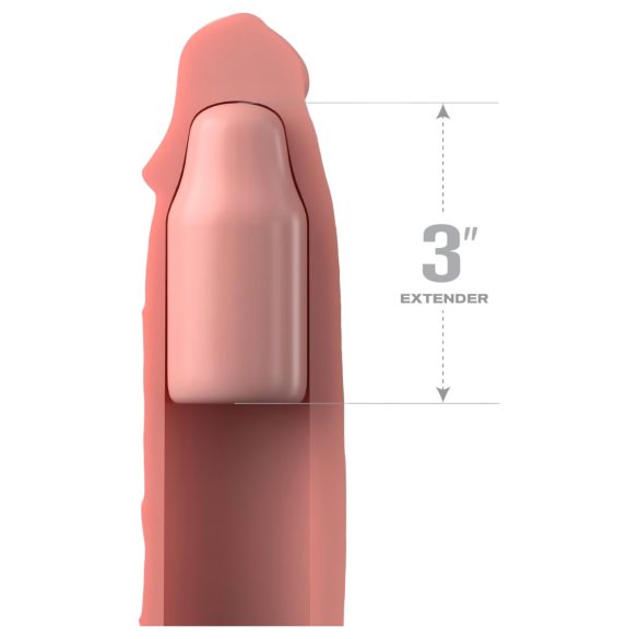 X-TENSION Elite 3 - prilagodljivi penis rukav (natur)