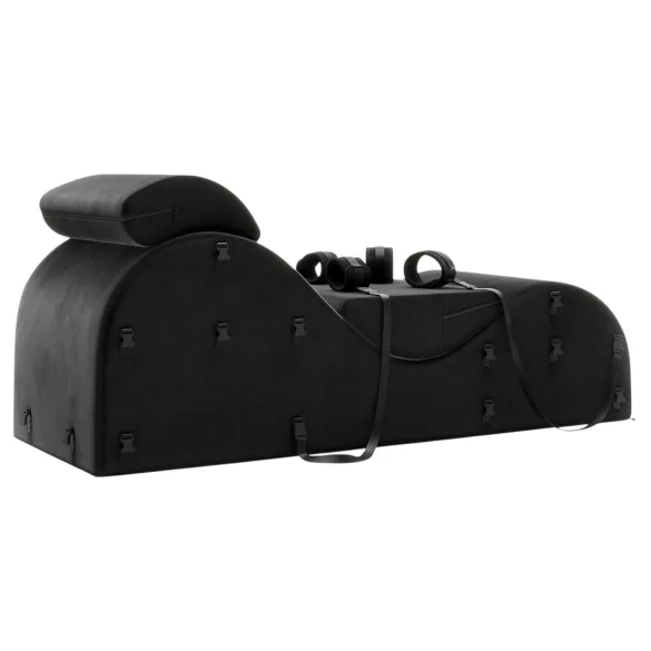 Liberator Black Label Esse - prilagodljiva 3-djelna seks sofa (crna)