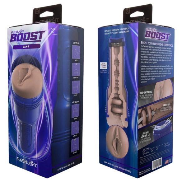 Fleshlight Boost Bang - realistično umetno međunožje (natur)