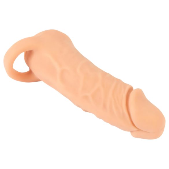 Prirodna koža - penis rukavac & veštačka vagina - 18cm (prirodno)